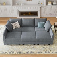 Honbay Modular Sectional Sleeper Sofa With Storage Ushape Modular Sectional Sofa With Ottomans Sleeper Sectional Couch For Livi