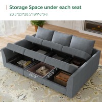 Honbay Modular Sectional Sleeper Sofa With Storage Ushape Modular Sectional Sofa With Ottomans Sleeper Sectional Couch For Livi