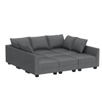 Honbay Modular Sectional Sleeper Sofa With Storage Reversible Modular Sofa Couch Oversized Sleeper Sectional Sofa Modular Couch