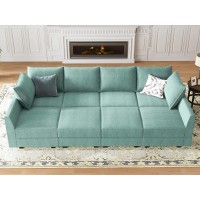 Honbay Convertible Sleeper Sectional Sofa Modular Couch With Storage Seat Reversible Sectional Sleeper Couch With Modular Sectio