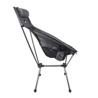 Cascade Ultralight Highback Camp Chair With Carry Bag For Outdoor Beach For Sports Events (Grey)