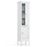 Tangkula Bathroom Storage Cabinet, 63