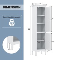 Tangkula Bathroom Storage Cabinet, 63