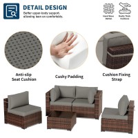 Udpatio Patio Furniture Sets Modular Rattan Outdoor Patio Sectional Furniture Sofa Set Wicker Patio Conversation Set For Backy