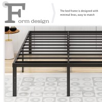 Alazyhome Twin Xl Size Bed Frame 14 Inch Metal Platform Bed Frame Heavy Duty Steel Slats Support No Box Spring Needed Noisefree