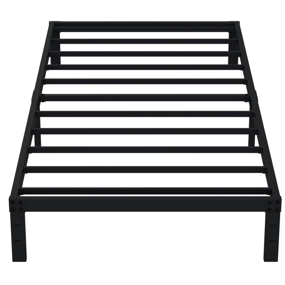 Emoda 10 Inch Twin Xl Bed Frames No Box Spring Needed Heavy Duty Xl Twin Metal Platform Bed Frame Noise Free Easy Assembly B