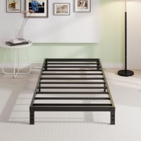 Emoda 10 Inch Twin Xl Bed Frames No Box Spring Needed Heavy Duty Xl Twin Metal Platform Bed Frame Noise Free Easy Assembly B