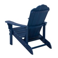 Key West Outdoor Plastic Wood Adirondack Chair Patio Chair For Deck Backyards Lawns Poolside And Beaches Weather Resistant Blue(D0102H73Fx6)