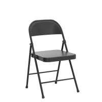 Cosco Smartfold Allsteel Folding Chair 4Pack Black