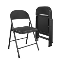 Cosco Smartfold Fabric Folding Chair 4Pack Black