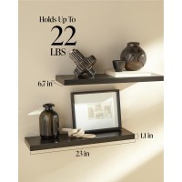 Bayka Floating Shelves For Wall 225 Wall Mounted Rustic Wood Shelves For Bathroom Bedroom Living Room Kitchen Office Ha