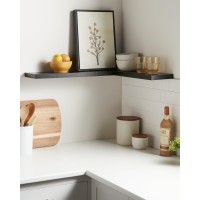 Bayka Floating Shelves For Wall 225 Wall Mounted Rustic Wood Shelves For Bathroom Bedroom Living Room Kitchen Office Ha