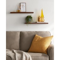 Bayka Floating Shelves 225 Wall Mounted Rustic Wood Shelves For Bathroom Bedroom Living Room Kitchen Office Hanging She