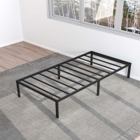 Maenizi 12 Inch Twin Bed Frame No Box Spring Needed Heavy Duty Metal Platform Bed Frame Twin Size Support Up To 2500 Lbs Easy