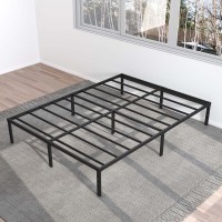 Maenizi 12 Inch Bed Frame Queen Size No Box Spring Needed Heavy Duty Queen Platform Metal Bed Frame Support Up To 3000 Lbs Eas