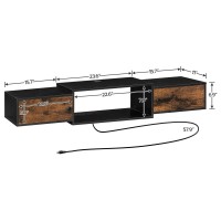 Hoobro Floating Tv Stand With Power Outlets 55
