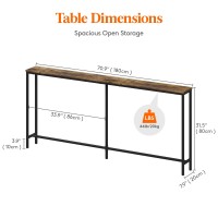 Lifewit 709 Narrow Long Console Sofa Table With Metal Frame For Living Room Industrial Entryway Table For Hallway Entrance O