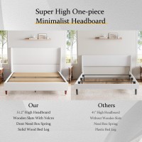 Jocisland Upholstered Bed Frame Queen Size 51.2