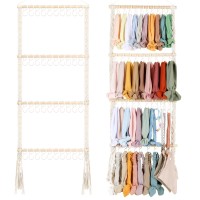 Povetire Headband Holder Head Bands Organizer For Girls, Baby Headbands Hair Accessories Organizer Storage Wall Hanging Decor For Nursery Toddler Girls Room