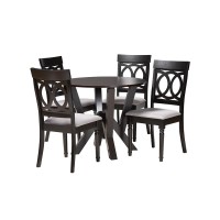 Baxton Studio Angie 5Piece Dining Set