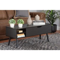 Baxton Studio Roden Modern Coffee Table with LiftTop Storage Compartment