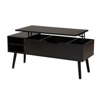 Baxton Studio Roden Modern Coffee Table with LiftTop Storage Compartment