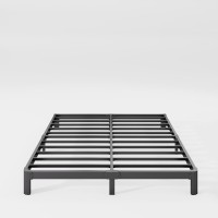 Hunlostten 12 High Queen Bed Frame No Box Spring Needed Heavy Duty Metal Platform Bed Frame Queen Size With Round Corners Ea