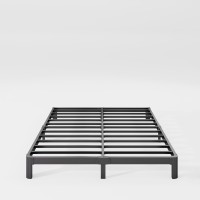 Hunlostten 16 Full Size Bed Frame No Box Spring Needed Heavy Duty Metal Platform Bed Frame Full With Round Corners Easy Asse