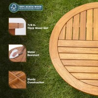 Idzo Outdoor Escanor Wood Bistro Dinning Table