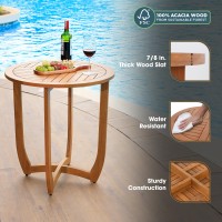 Idzo Outdoor Escanor Wood Bistro Dinning Table