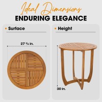 Idzo Outdoor Escanor Wood Bistro Dinning Table