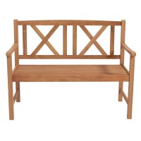 Giantex Patio Garden Bench Loveseat - 2-Person Acacia Wood Bench With Armrest, Backrest, Sturdy Frame, 800Lbs Capacity, Outside Park Bench For Patio, Yard, Front Porch, Outdoor Garden Bench, Natural