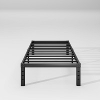 Comasach Twin Size Bed Frame 12 High Heavy Duty Platform Bed Frame Sturdy Steel Frame No Box Spring Needed Noisefree Easy Ass