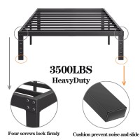 Comasach Twin Size Bed Frame 12 High Heavy Duty Platform Bed Frame Sturdy Steel Frame No Box Spring Needed Noisefree Easy Ass