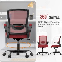 Office Chair Ergonomic Desk Chair With Adjustable Lumbar Support High Back Mesh Computer Chair With Flipup Armrestsbifma Pas