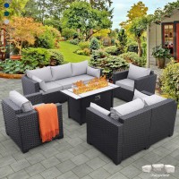 5 Pcs Outdoor Furniture Sets Patio Furniture Set With 45