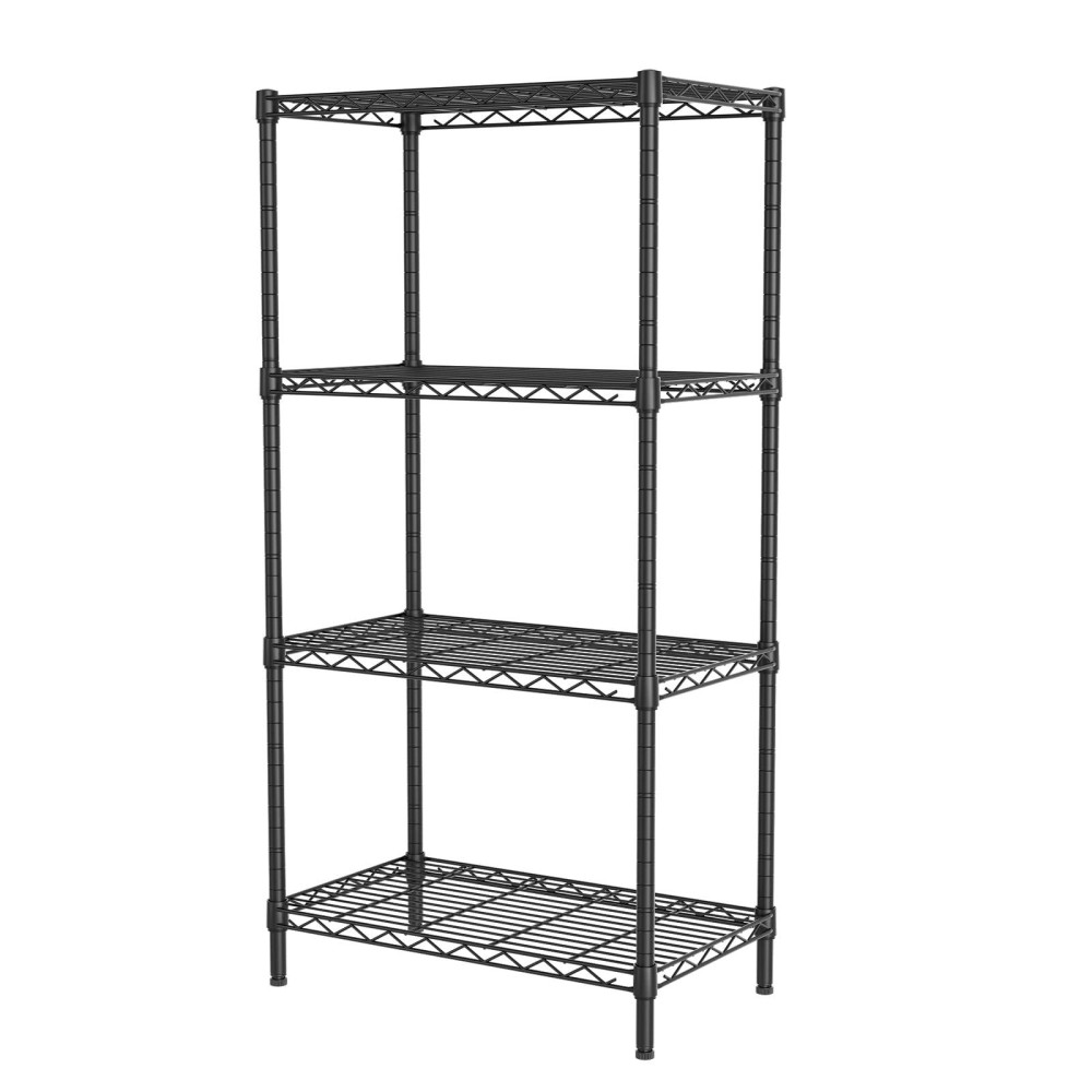 Singaye 4 Shelves Wire Shelving Unit Adjustable Storage Shelving Shelves For Laundry Bathroom Kitchen Office Pantry Room 2126