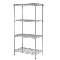 Singaye 4 Shelf Wire Shelving Unit Adjustable Storage Shelving Shelves For Laundry Bathroom Kitchen Office Pantry Room 2126 W