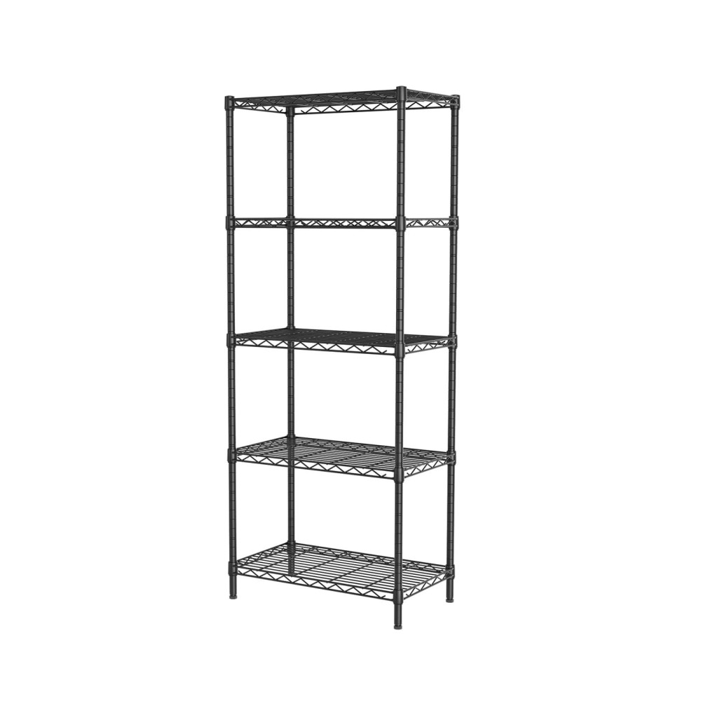 Singaye 5 Shelves Wire Shelf Storage Shelves Adjustable Storage Shelving Metal Shelves Unit For Laundry Bathroom Kitchen Office