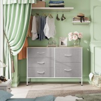 Wlive Dresser For Bedroom With 5 Drawers Wide Bedroom Dresser With Drawer Organizers Chest Of Drawers Fabric Dresser For Livi