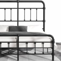 Doletaitan King-Bed-Frame-Metal-Platform Bed Frame With 49