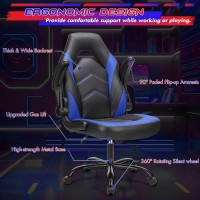 Sweetcrispy Computer Gaming Desk Chair Ergonomic Office Executive Adjustable Swivel Task Pu Leather Racing Chair With Flipup