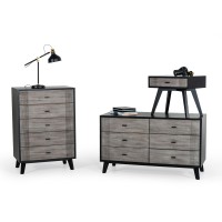 Nova Domus Panther contemporary grey & Black Dresser(D0102H5AZR8)