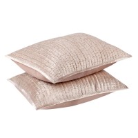 Dimitry 100 Rayon Velvet Bliss Pink Standard Sham by Kosas Home