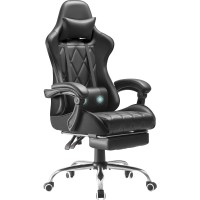 Homall Gaming Chair Computer Chair With Footrest And Massage Lumbar Support Ergonomic High Back Video Game Chair With Swivel S