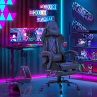 Homall Gaming Chair Computer Chair With Footrest And Massage Lumbar Support Ergonomic High Back Video Game Chair With Swivel S