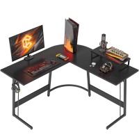 Cubicubi L Shaped Gaming Desk Computer Office Desk 47 Inch Corner Desk With Large Monitor Stand For Home Office Study Writing W