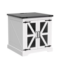 Jxqtlingmu Farmhouse End Table, 24