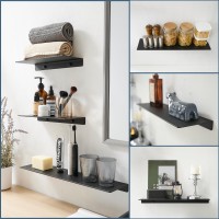 Joom Small Metal Wall Floating Shelf Metal Wall Shelf Black Floating Shelf Small Bathroom Shelf Display Shelves For Wall St