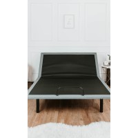 OS5 Black and grey california King Adjustable Bed Base With Head and Foot Position Adjustments(D0102H7BAKX)